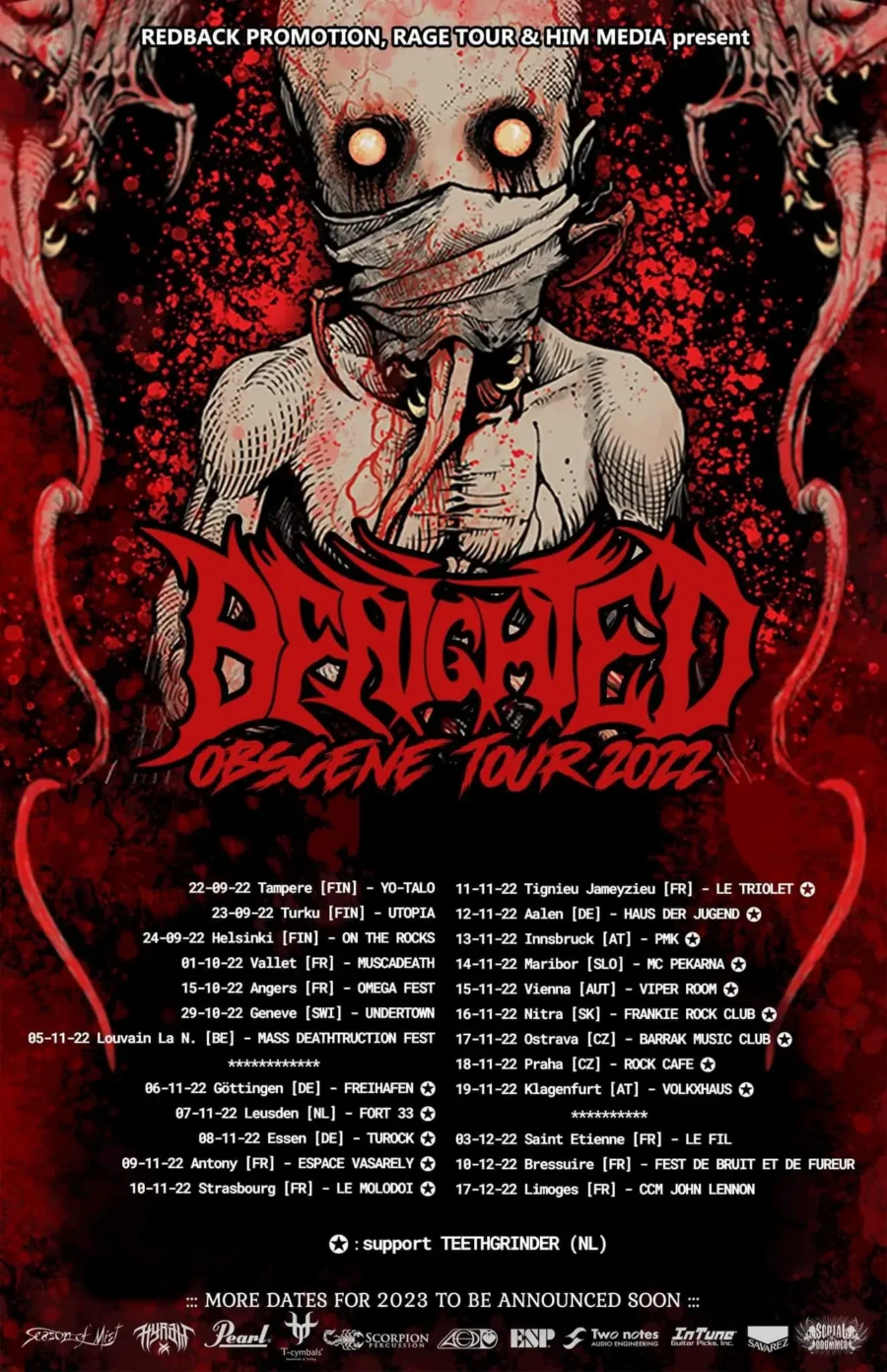 Benighted - Teethgrinder Tour 2022
