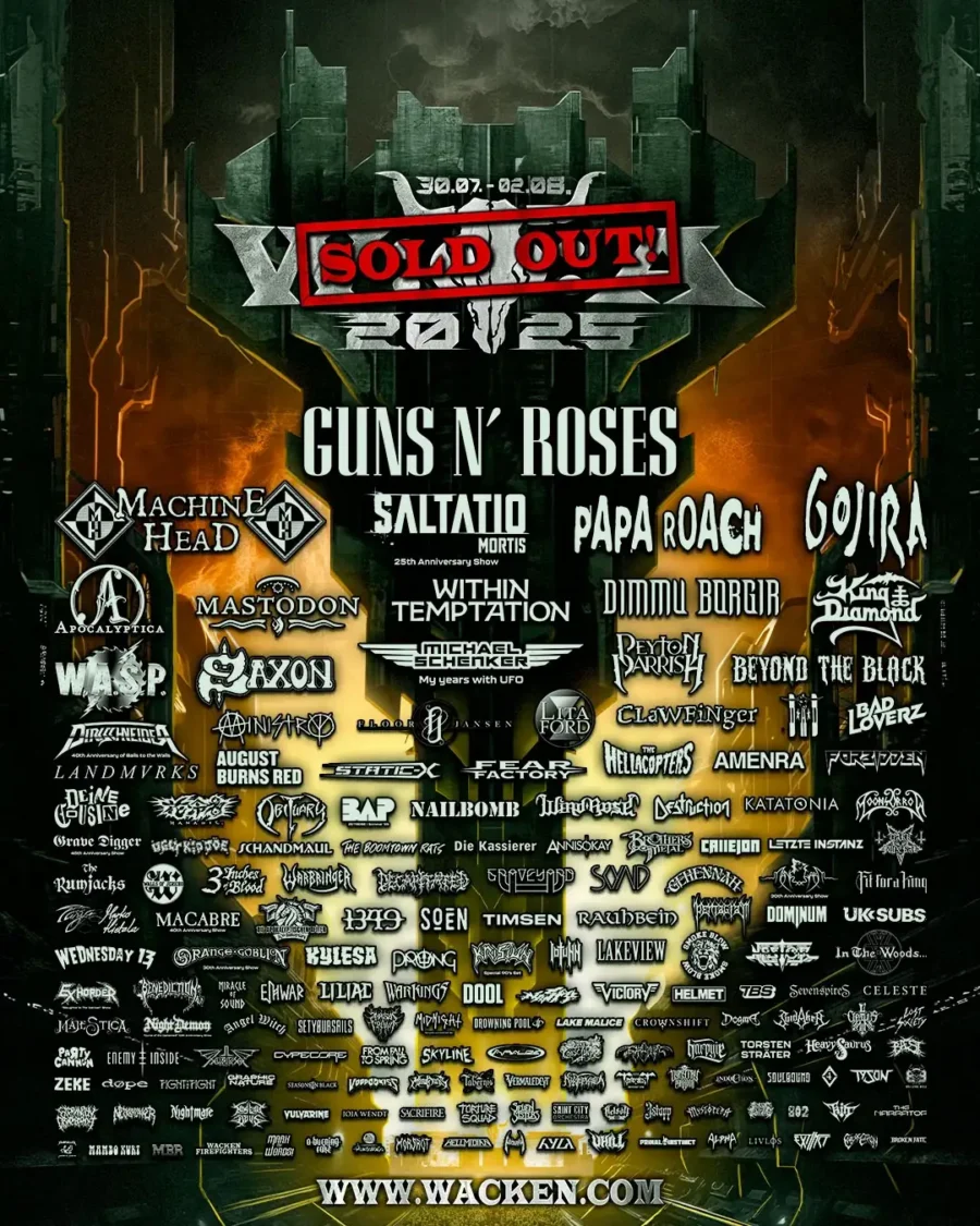 Wacken Open Air 2025 - Affiche complète