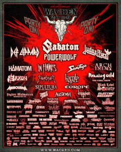 Wacken Open Air 2026 - Full line up
